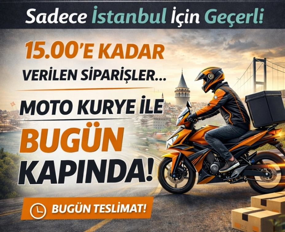 Siparişlerin Moto Kurye İle Bügün Kapında